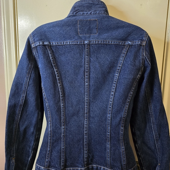 For Joseph Dark Blue Trucker Jean Jacket Size S - Picture 7 of 9